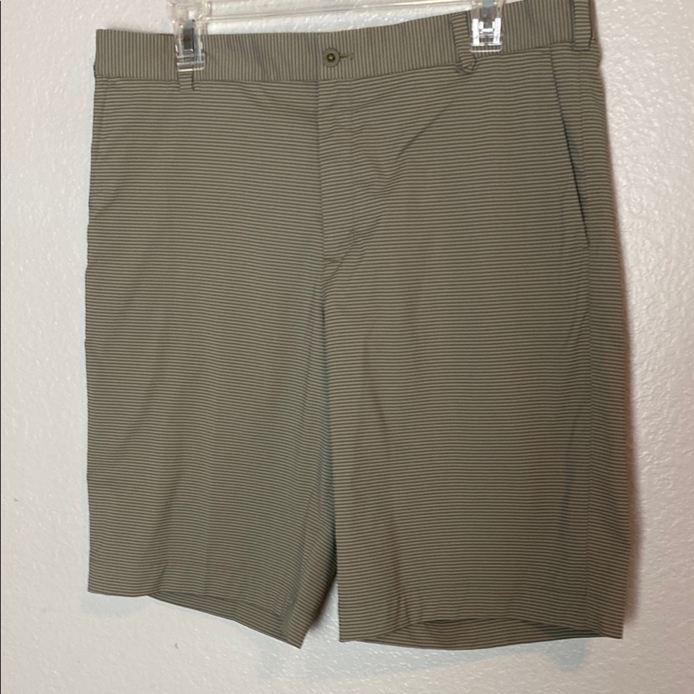 Nike Tan Flat Front Shorts Versatile Casual Wear